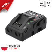 Sạc pin nhanh 18V 2.2A chuẩn EU Yato YT-828498 - Ba Lan