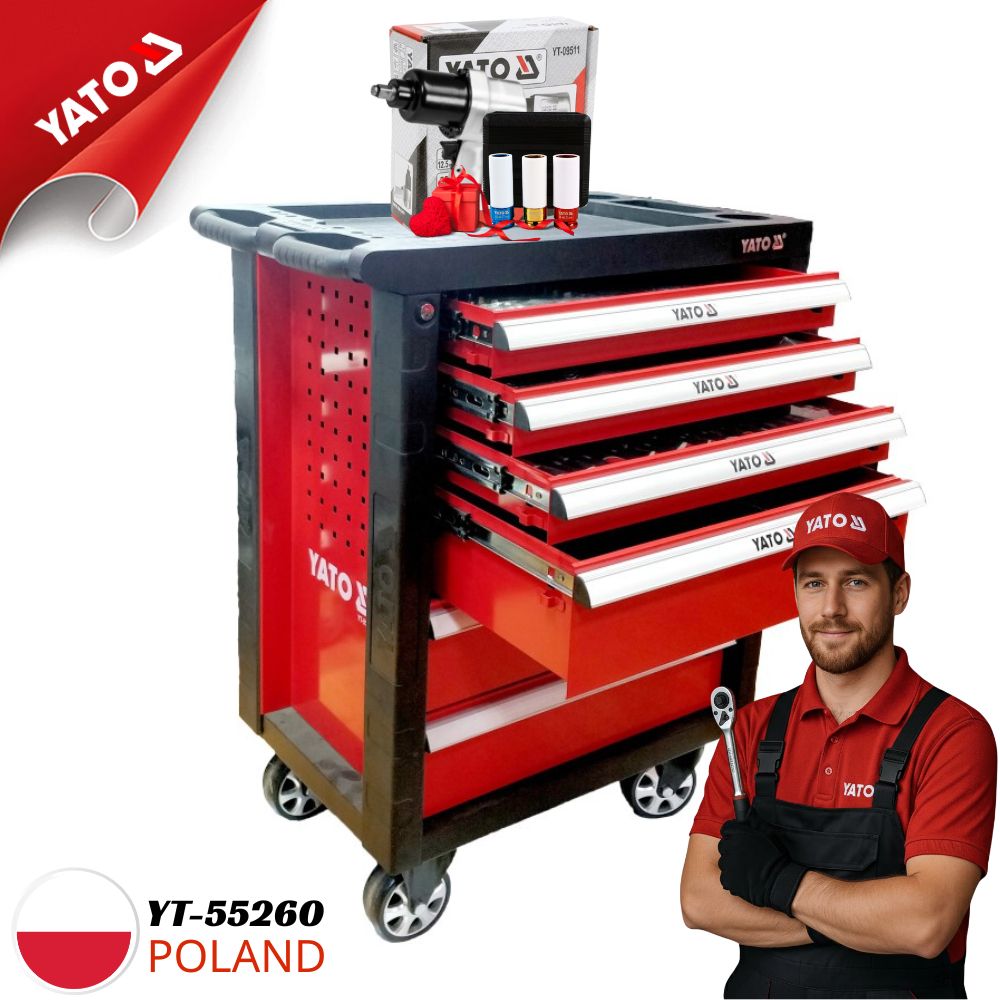  Tủ đồ nghề 6 ngăn 249 chi tiết Yato YT-55260 - Ba Lan