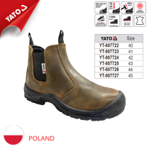 High-end Chelsea Safety Shoes Made of Nubuck Leather Size 39-45 by Yato