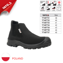 High-end Black Chelsea Safety Shoes Size 39-45 Yato - Poland
