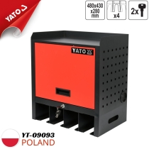 Kệ treo súng pin 480x430x280mm có tủ khóa Yato YT-09093 - Ba Lan