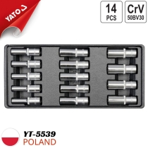 Khay nhựa 14 đầu tuýp dài 1/2