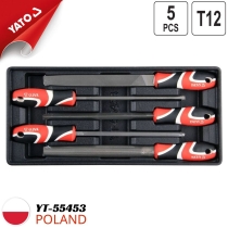 Khay nhựa bộ giũa 5 chi tiết YT-55453 - Ba Lan