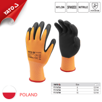 Yato YT-74754 Nitrile Safety Gloves with Touchscreen Fingers