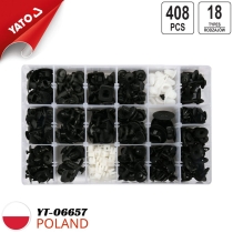 Bộ 408 chốt nở nhựa Nisan Yato YT-06657 - Ba Lan