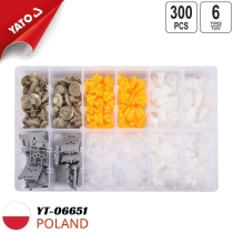 Bộ 300 chốt nở nhựa Renault Yato YT-06651 - Ba Lan