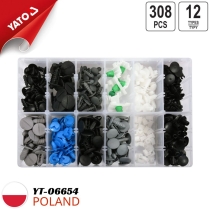 Bộ 308 chốt nở nhựa Fiat Yato YT-06654 - Ba Lan