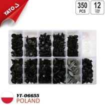 Bộ 350 chốt nở nhựa Volvo Yato YT-06655 - Ba Lan