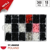 Bộ 360 chốt nở nhựa Toyota/Lexus Yato YT-06650 - Ba Lan