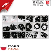 Hộp 225 ron cao su chịu nhiệt chịu dầu đủ size Yato YT-06877 - Ba Lan