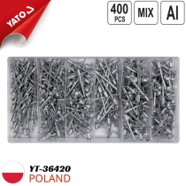 Bộ 400 Cái Đinh Tán Rút Nhôm Yato YT-36420 - Ba Lan