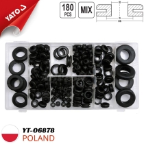 Hộp 180 vòng đệm cao su đủ size Yato YT-06878 - Ba Lan
