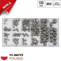 ヤトー YT-06775 304ステンレス製ナット 150ピースセット ボックス - ポーランド