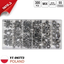 Yato YT-06773 ステンレス製メートルねじナッツ300個セットボックス - ポーランド