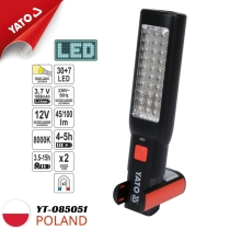 Đèn LED 37 bóng 100LM soi sửa chữa có nam châm Yato YT-085051 - Ba Lan