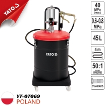 Máy bơm mỡ khí nén cao cấp 45L Yato YT-07069 - Ba Lan