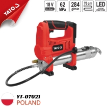 Yato YT-07021 18V 600cc 62Mpa 电池式黄油枪（仅机身）- 波兰