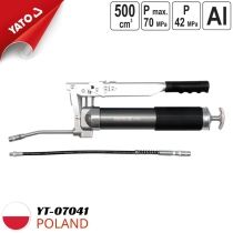 Súng bơm mỡ cầm tay 2 piston 500cc 69Mpa Yato YT-07041 - Ba Lan