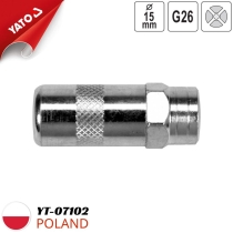 润滑脂泵头（奶头）G26 15mm Yato YT-07102 - Ba Lan