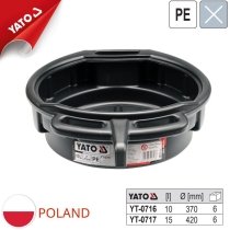 Oil drain pan 15L Yato YT-0717 - Poland