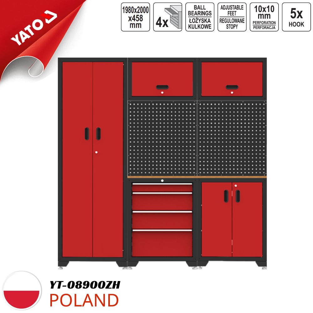 Yato YT-08900ZH 組裝式車間工具櫃系統 - 波蘭