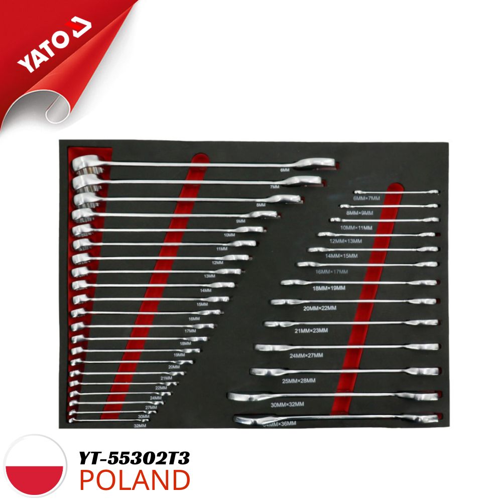Yato YT-55302T3 34件套扳手托盘 - 波兰