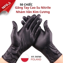 100 chiếc Găng Tay Cao Su Sửa Xe Nhám Vân Kim Cương Yato