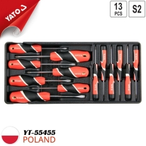 Yato YT-55455 13ピースの2エッジと4エッジボルト抜きセットトレイ
