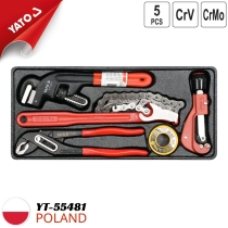 Khay nhựa bộ kìm nước 5 chi tiết Yato YT-55481 - Ba Lan
