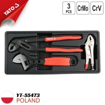 Yato YT-55473 3点付きペンチとレンチのセット（プラスチックトレイ入り）- ポーランド製