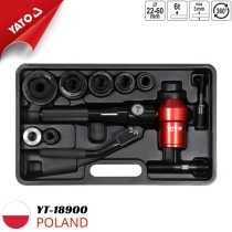Bộ dụng cụ đột lỗ tôn thủy lực 22-60mm 6T  Yato YT-18900 - Ba Lan 