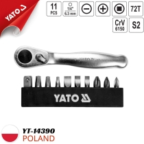 ヤト(Yato) YT-14390 - ポーランド製、11ピース多機能1/4
