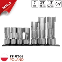 Yato YT-17508 酸素センサー脱着ソケットセット 3/8インチ・1/2インチ 7点組