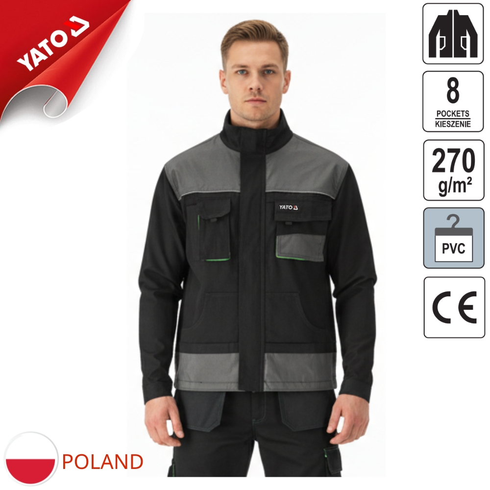  Palea 7-pocket Work Protective Jacket Size: S - XXL Yato YT-80158 - Poland