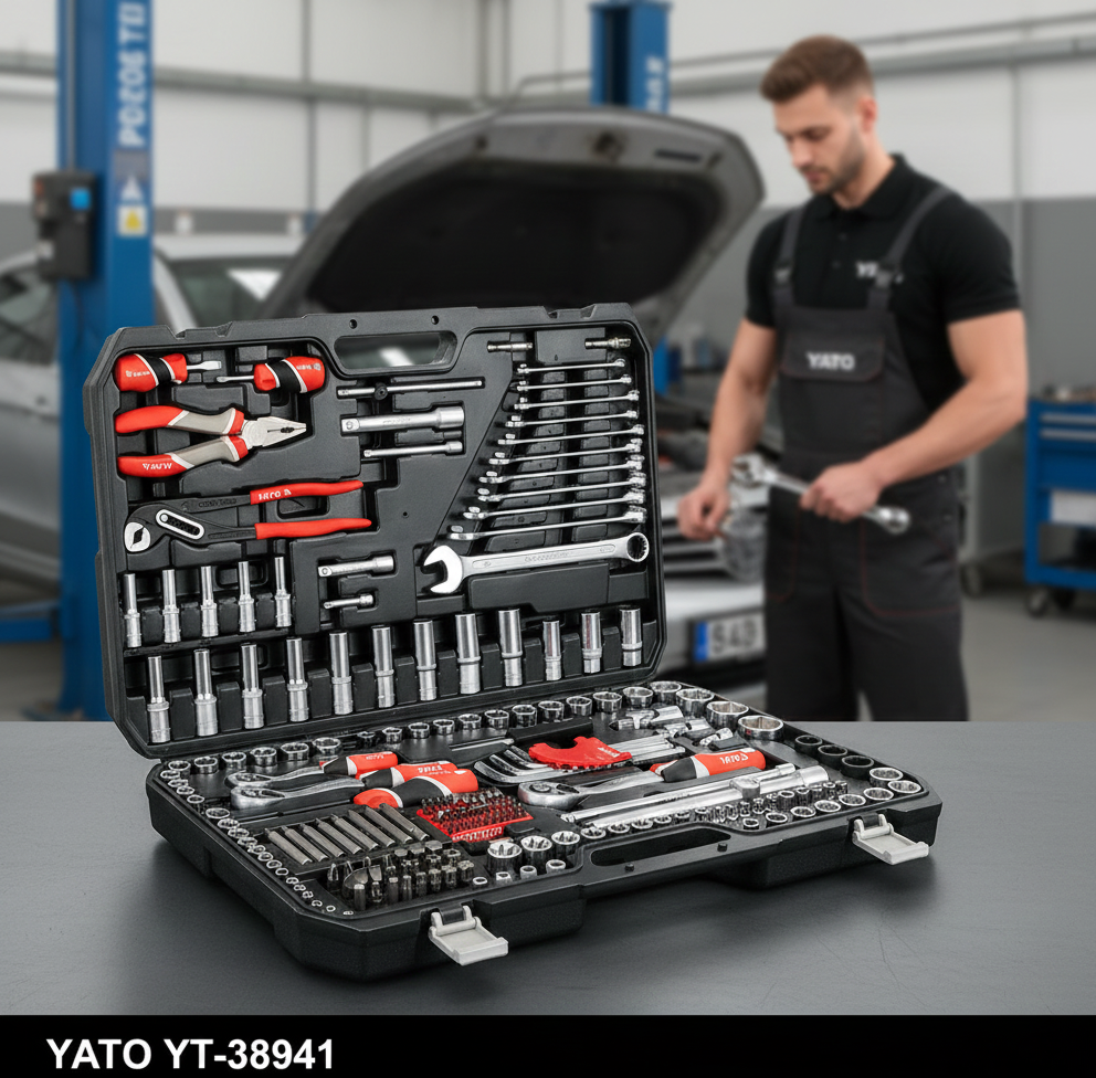 Bộ đồ nghề sửa chữa ô tô 225 món Yato YT-38941 - Giải pháp hoàn hảo cho ...