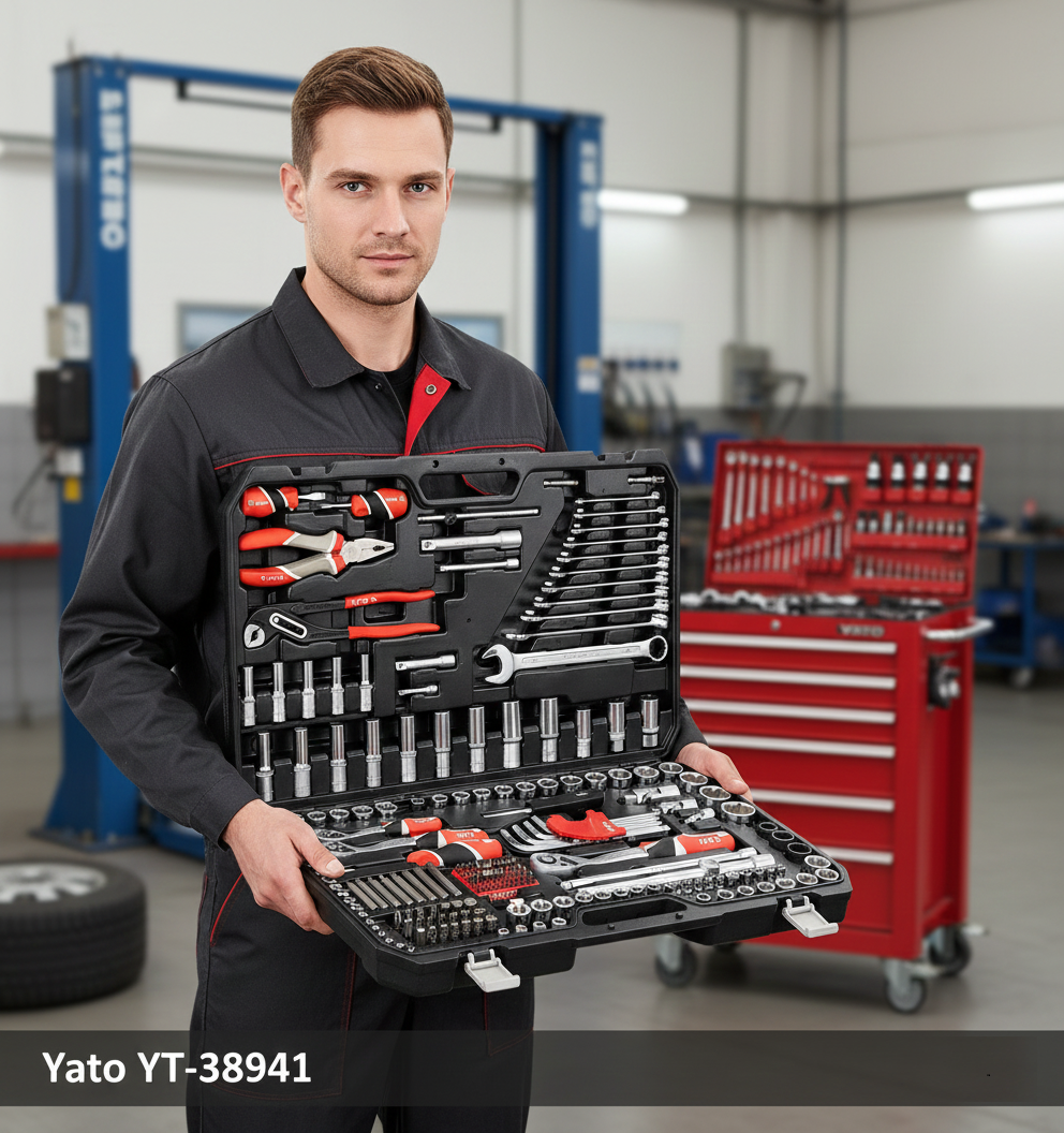 Bộ đồ nghề sửa chữa ô tô 225 món Yato YT-38941 - Giải pháp hoàn hảo cho ...