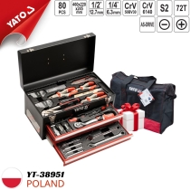 Thùng đồ nghề sửa chữa ĐA NĂNG 80 MÓN Yato YT-38951 - Ba Lan