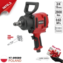 Súng siết bu lông khí nén 3/4" 2800Nm Yato YT-09580 - Ba Lan