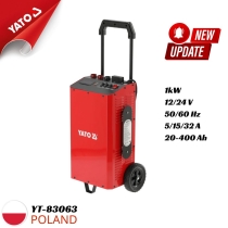 Bộ sạc ắc quy và kích bình ôtô 12/24V Yato YT-83063 - Ba Lan