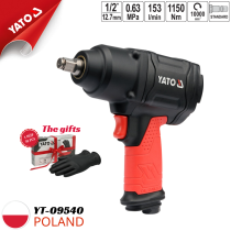 Impact wrench with 1150Nm double hammer Yato YT-09540 - Made in Poland