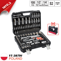 Yato YT-38791 1/4英寸 1/2英寸 108件维修工具套件 - 波兰