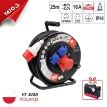 Cuộn dây điện Rulo 3 pha + 2 pha 25m YATO YT-8120 Ba Lan