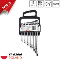 Bộ cờ lê vòng miệng 11 chi tiết 8-22mm Yato YT-03616 - Ba Lan