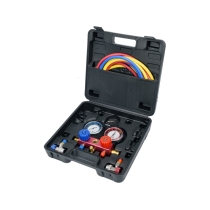 Bộ đồng hồ nạp gas lạnh ô tô R134a 6 chi tiết Yato YT-72990 | Ba Lan