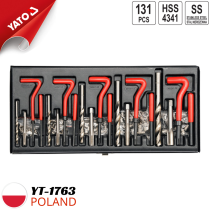 Bộ dụng cụ sửa ren M5-M12 131 chi tiết Yato YT-1763 - Ba Lan 