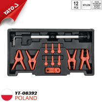 Bộ kẹp và chặn ống nhiên liệu 12 chi tiết Yato YT-08392 - Ba Lan