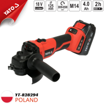 Máy mài góc pin 18V 125mm M14 không chổi than Yato YT-828294 - Ba Lan