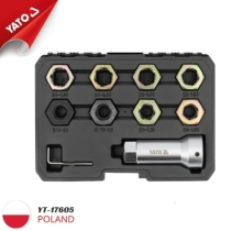 Yato YT-17605 ホイールハブねじ山修正セット 10点組 - ポーランド製