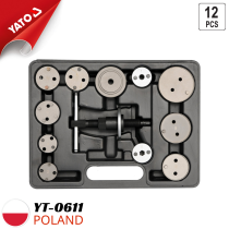 Bộ cảo đĩa thắng, calip 12 món loại quay tay Yato YT-0611 - Ba Lan
