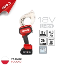 Máy Cắt Cáp Thủy Lực Pin 18V Ø60mmYATO YT-18596 | Ba Lan